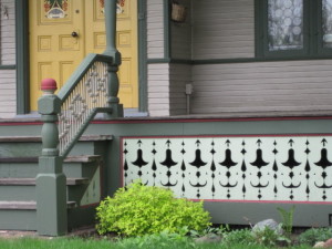 Porch detail, 3111 Second Ave. S., the Broom House.