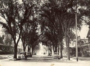 The Healy Block before I-35W took out the houses on the west (right) side.